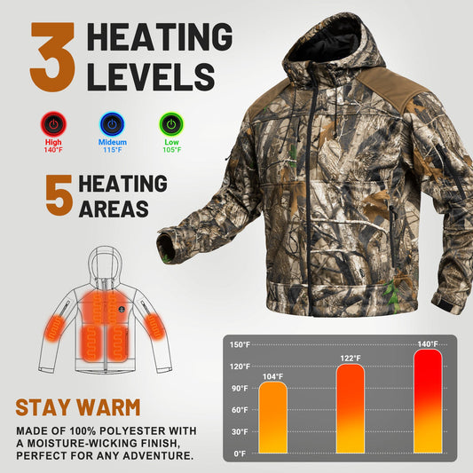 Heated Hunting Jacket for Men