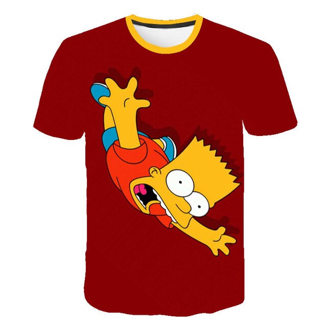 Men T-Shirt Funny Homer Simpson And his Son 3D Printed Shorts Sleeve T-shirt Fashion Casual Tops & Tees Brand Unisex Clothing