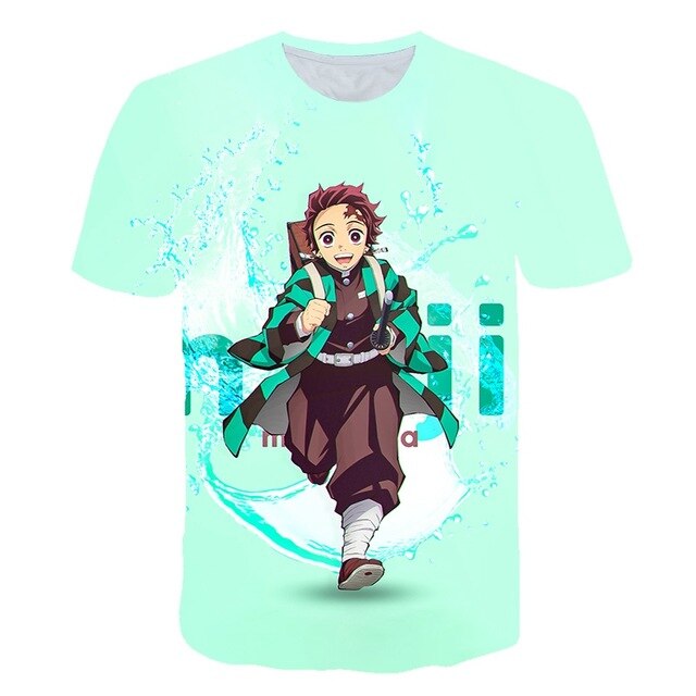 0 Ghost Blade 3D T-Shirt Men funny t shirts Fashion Hip Hop Women Demon Slayer Summer child Print Streetwear T-Shirt tops