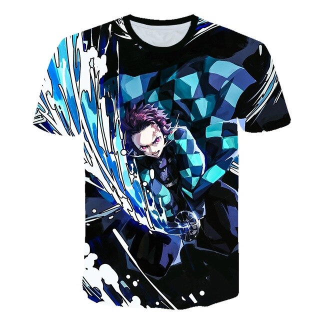 0 Ghost Blade 3D T-Shirt Men funny t shirts Fashion Hip Hop Women Demon Slayer Summer child Print Streetwear T-Shirt tops