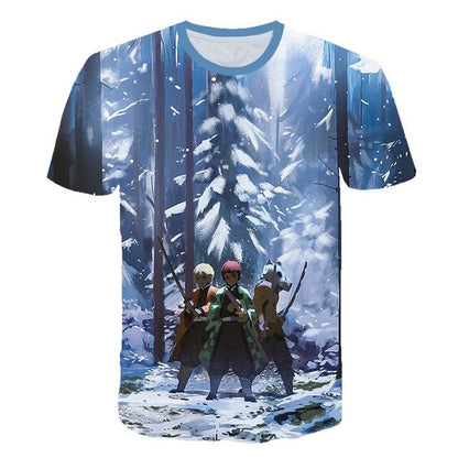 0 Ghost Blade 3D T-Shirt Men funny t shirts Fashion Hip Hop Women Demon Slayer Summer child Print Streetwear T-Shirt tops