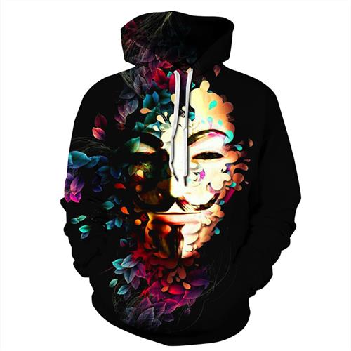 Funny Joker Mask  3d Print Men Women Hoodies